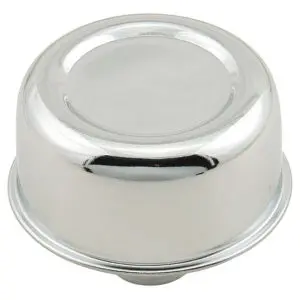 Mr Gasket 2056 Chrome Valve Cover Breather - Push-On Style - Medallion Ready