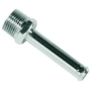 Mr Gasket 2969G Chrome Fuel Line Fitting - Straight For 3/8" I.D. Hose