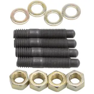 Edelbrock 8056 Carb Stud Kit - Black Oxide Bullet Nosed - 5/16"-18 x 1-1/2"