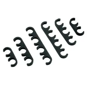 Mr Gasket 3677 Black Ignition Wire Separators 8mm