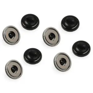 Mr Gasket 3741G Black Magnetic Large Cable Tie - Pack Of 8
