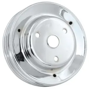 Mr Gasket 4978 Chrome Crankshaft Pully 69-85 Small Block Chevy w/Long Water Pump