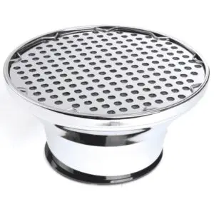 Chrome Velocity Stack Air Cleaner 8-3/4" Dia x 4-1/4" High - Washable Filter