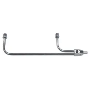 Chrome Fuel Line - Holley 4-bbl. Carb - 3/8'' Tube, 9-5/16'' Centres