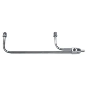 Chrome Fuel Line - Holley 3310 - 3/8" Tube, 8-21/32" Centres