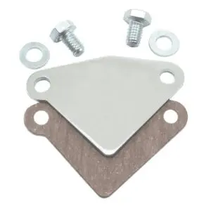 Chrome EGR Block Off Plate - SB Small Block Chevy 283-400