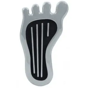 Chrome Bare Foot Dimmer Switch Cover Pad / Pedal