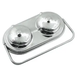 Chrome Brake Master Cylinder Cover 2-3/8 x 5" Single Bail GM Car & Truck 1967-80