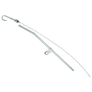 Chrome Engine Oil Dipstick & Tube - BB Big Block Chrysler 383-440 1966-78