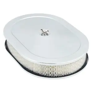 12" x 2" Chrome Oval Air Cleaner