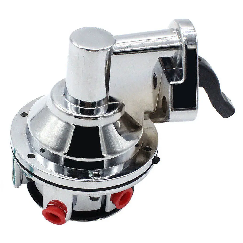 Chrome Mechanical Fuel Pump - SB Small Block Chevy 265-400