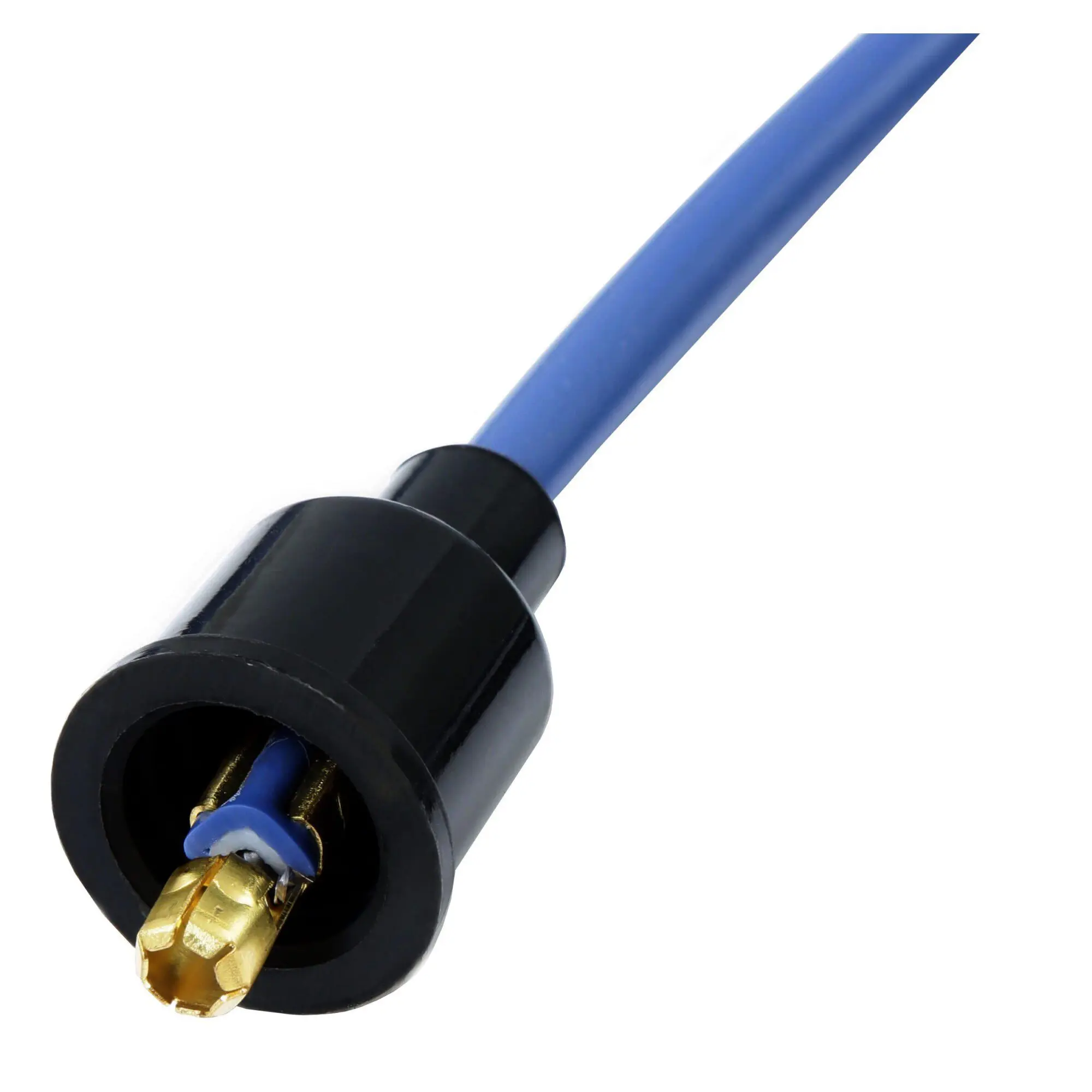 Accel 4041B Super Stock Universal 8mm Spark Plug Lead / Wire Set - Blue 90° Boots - Image 3