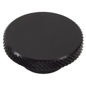 Edelbrock 4219 Black Anodized Knurled Air Cleaner Nut - 1-1/4" Diameter