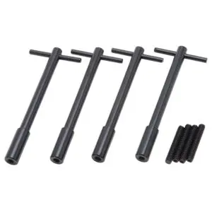 Edelbrock 44023 Black Valve Cover Wing Bolts 5" Long / 1/4"-20 x 1" Thread