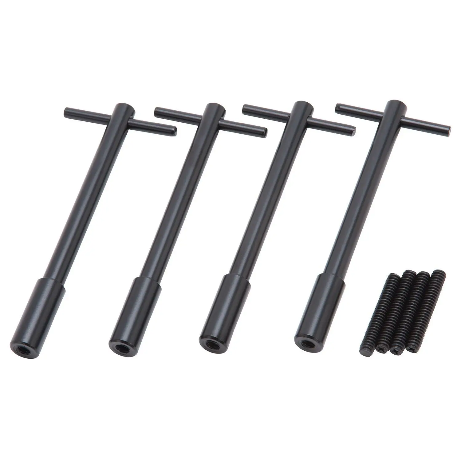Edelbrock 44023 Black Valve Cover Wing Bolts 5" Long / 1/4"-20 x 1" Thread