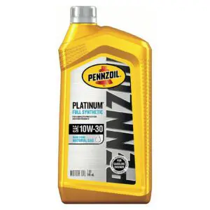 Pennzoil Platinum 10W-30 Full Synthetic Engine Oil - US Quart / 946 ml