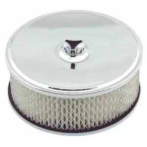 Mr Gasket 4346 6-1/2" x 2-7/16" Deep Dish Chrome Air Cleaner