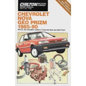 Chevrolet Nova / Geo Prizm 1985-90 Chilton Repair / Workshop Manual 7658
