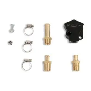 Mr Gasket 2961BL Black Aluminium Y-Style Fuel Block