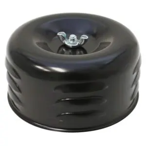 4-1/2" x 2-7/8" Nostalgic Black Louvered Style Air Cleaner / Filter Kit