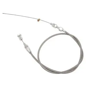 48" Universal EFI Stainless Steel Braided Throttle Cable - GM, Ford