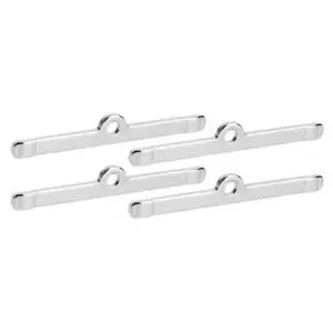 4-3/4" Chrome Valve Cover Spreader Bars - Small Block Chevy - Pack Of 4