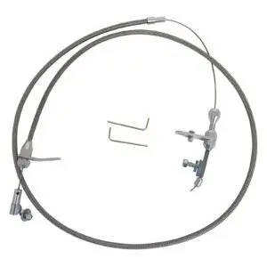 Stainless Steel Braided Transmission Kick Down Cable Kit - Chrysler 904