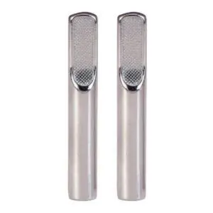 Chrome Headless Door Lock Knobs - Short Style - For American Cars - Pack Of 2