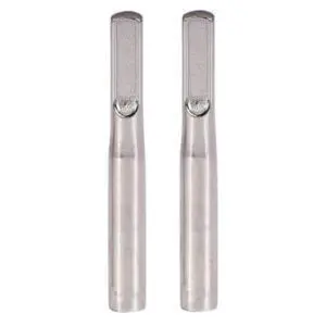 Chrome Headless Door Lock Knobs - Long Style - For American Cars - Pack Of 2