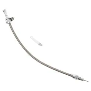 Braided Steel Flexible Transmission Dipstick Chevy 700R4 / 4L60E Firewall Mount