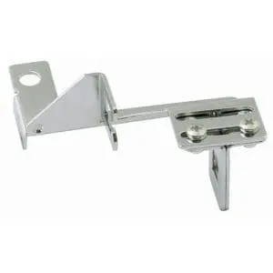 Chrome Carb Mounted Throttle / Kickdown Cable Bracket - Automatic Transmissions