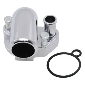 Chrome O-Ring Style Water Neck / Thermostat Housing - Ford Mustang V8 1979 Up