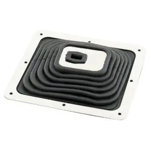 Large Rubber Shifter Boot With Chrome Trim - Fits Most GM Columns