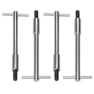 Chrome T-Bar Wing Nuts / Bolts For Valve Covers - 5" Long 5/16"-18 x 1-1/2"