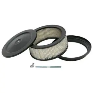 6-3/8" x 2-1/2" Black Air Cleaner / Filter Kit - Muscle Car Style