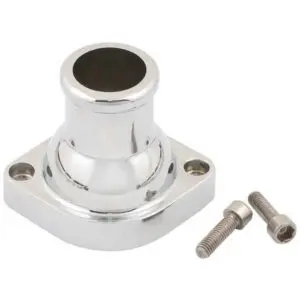 Mr Gasket 2671 Chrome Straight Water Neck / Thermostat Housing - 1997-2009 GM LS Engines