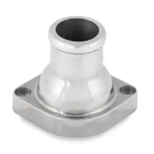 Mr Gasket 2671NA Polished Aluminium Straight Water Neck / Thermostat Housing - 1997-2009 GM LS Engines