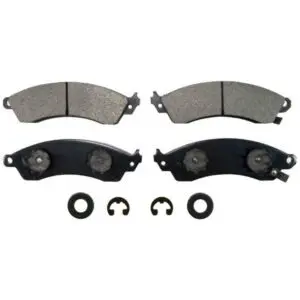 Front Disc Brake Pad Set for 1988-1996 Chevrolet Corvette & 1994-2004 Ford Mustang