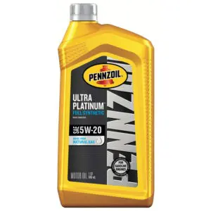Pennzoil Ultra Platinum 5W-20 Full Synthetic Engine Oil US Quart / 946 ml