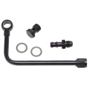 Edelbrock 81263 Black Steel Fuel Line Kit With 3/8" Barbed End Inlet