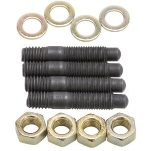 Edelbrock 8056 Carb Stud Kit - Black Oxide Bullet Nosed - 5/16"-18 x 1-1/2"