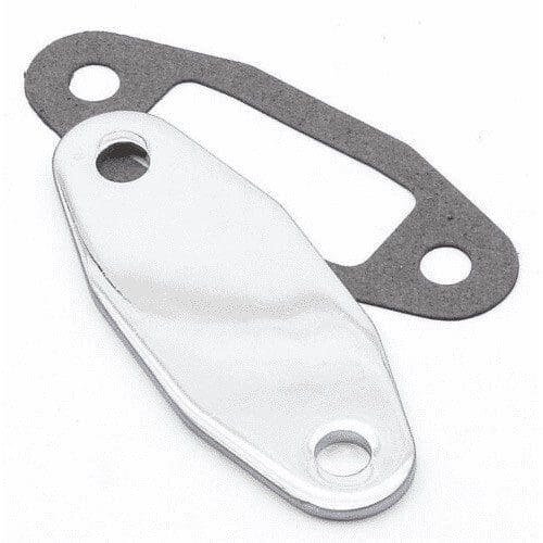 Mr Gasket 1517 Chrome Fuel Pump Block Off Plate - Ford Cleveland 351C