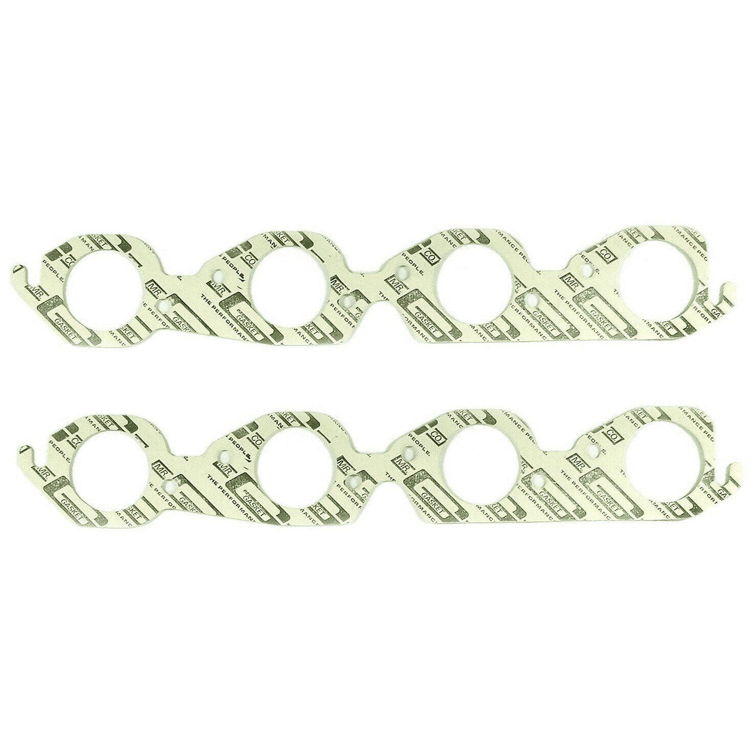 Mr Gasket 152A Performance Exhaust / Header Gaskets - Fits 1965-1990 BB Chevrolet 396-454 With Round Ports 2.15 Inch