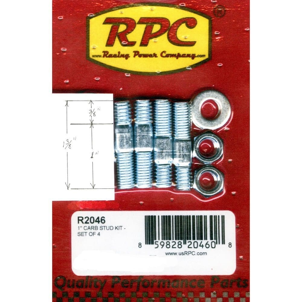 1-3/8" (Overall Length) Carb Studs - 5/16" Thread - Pack of 4 - Edelbrock Holley - Image 2
