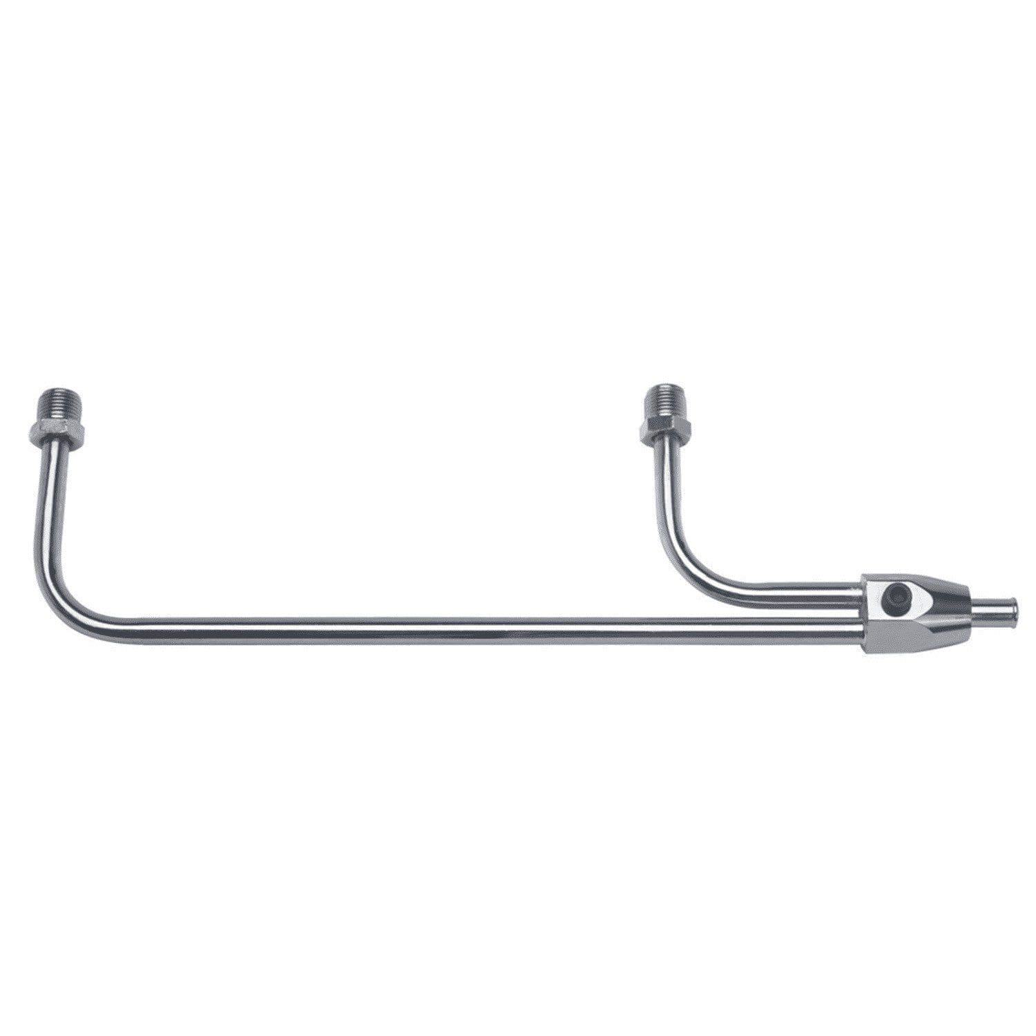 Chrome Fuel Line - Holley 3310 - 3/8" Tube, 8-21/32" Centres