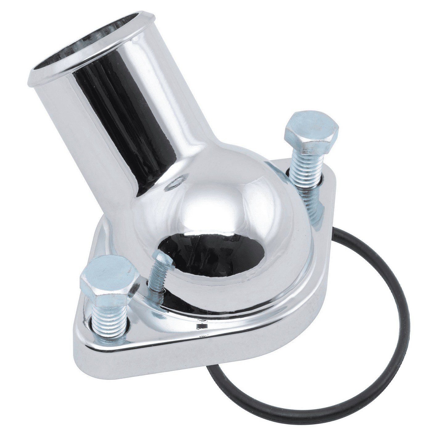 Chrome O Ring Style Water Neck / Thermostat Housing Early SB Chevy V8