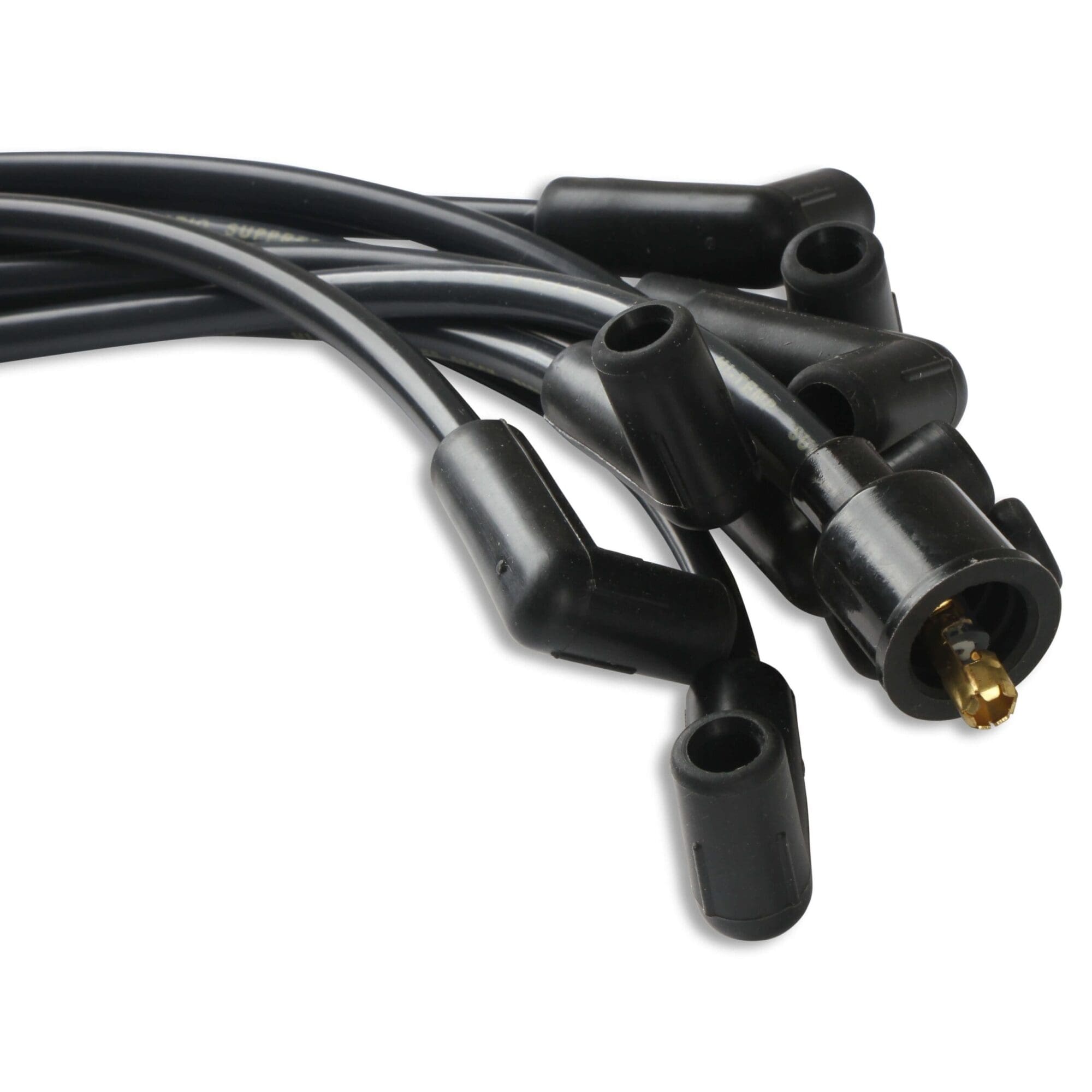 Accel 4041K Super Stock Universal 8mm Spark Plug Lead / Wire Set - Black 90° Boots - Image 2