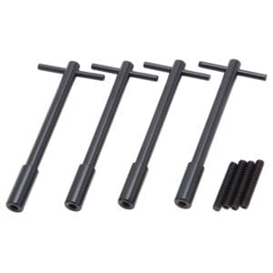 Edelbrock 44023 Black Valve Cover Wing Bolts 5" Long / 1/4"-20 x 1" Thread