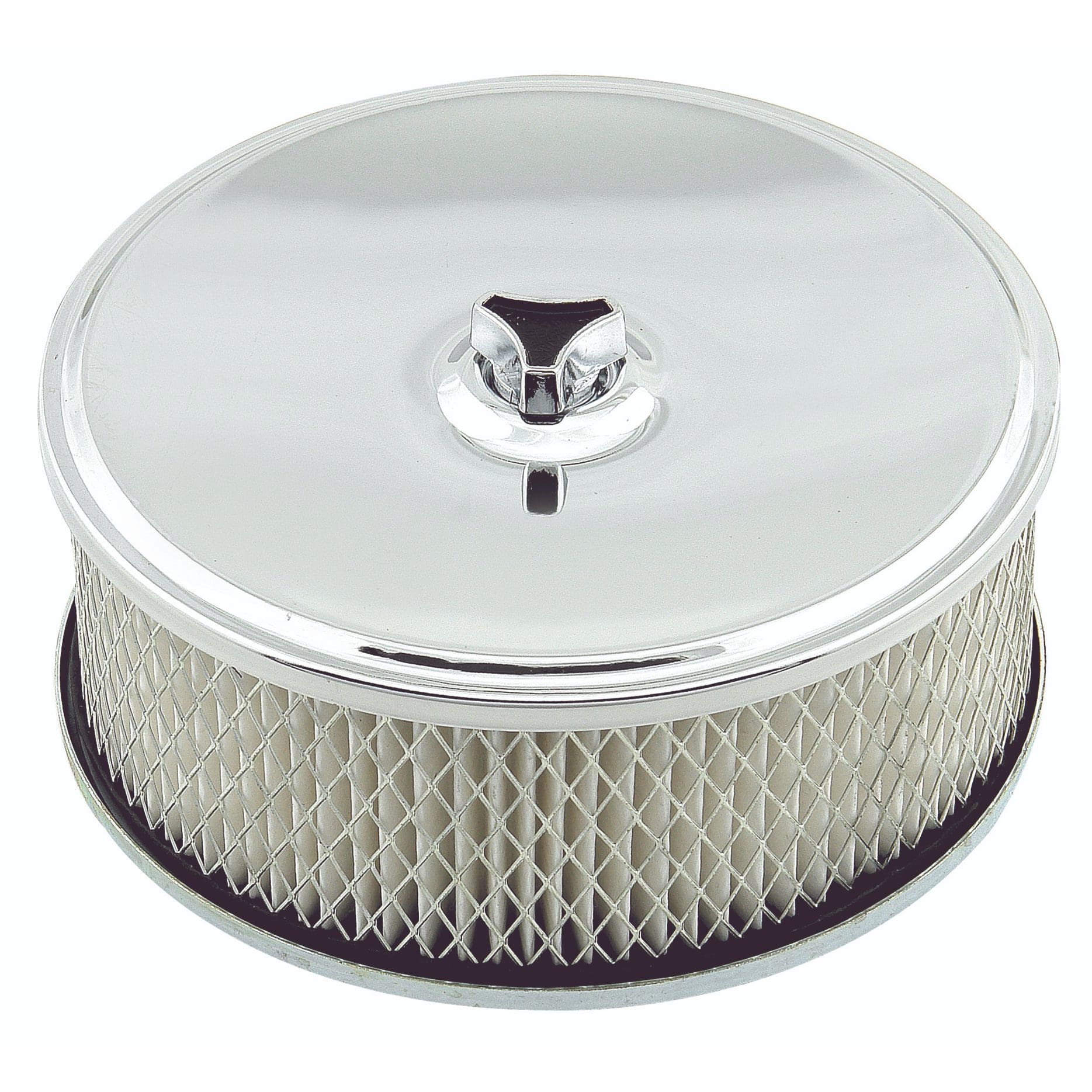 Mr Gasket 4346 6-1/2" x 2-7/16" Deep Dish Chrome Air Cleaner