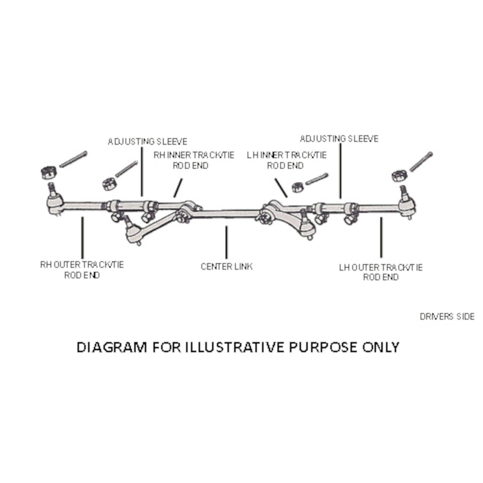 Moog ES335L Track/Tie Rod 71-73 Chrysler Imperial - Image 2